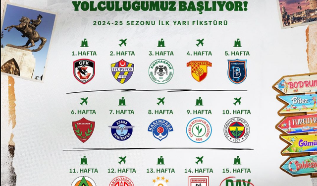 Bodrumspor'un fikstürü belli oldu!